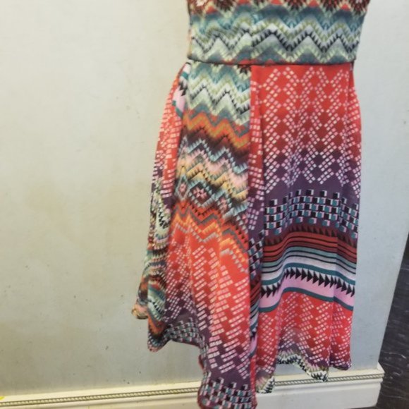 Love Fire mulit-colored flowie dress (280) - Picture 3 of 7